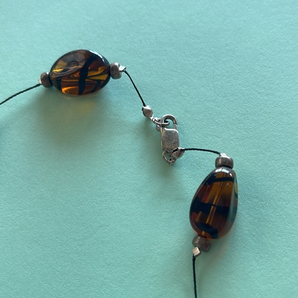 Brown and black beaded necklace 🌺 - Picture 2 of 3